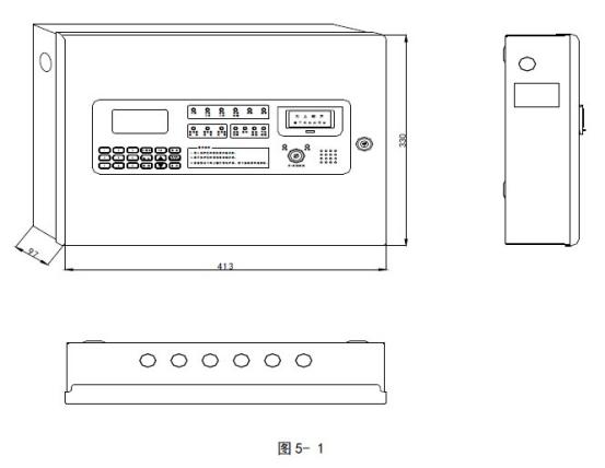 GST-QKP01氣體滅火控制器/火災(zāi)報警控制器外形尺寸示意圖 GST-QKP01氣體滅火控制器/火災(zāi)報警控制器外形尺寸示意圖